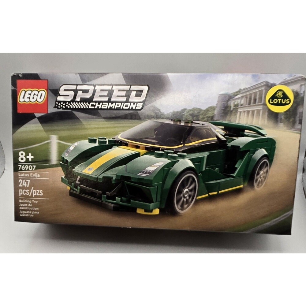 LEGO Speed Champions Lotus Evija RETIRED Set 76907 Complete Set 247 pcs Ages 8+